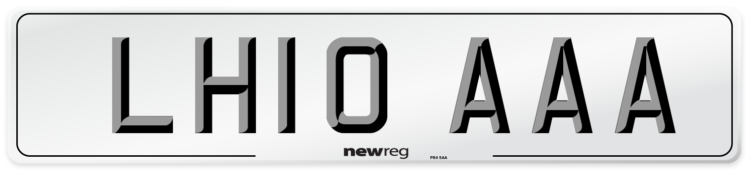 LH10 AAA Number Plate from New Reg